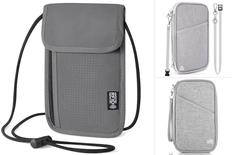 Detailed view of best anti theft travel document holders