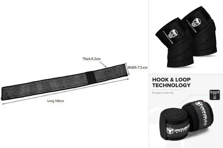 Detailed view of Best Athletic Knee Wraps