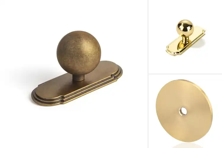 Detailed view of Best Brass Drawer Plates