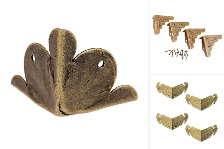 Detailed view of Best Brass Furniture Corners