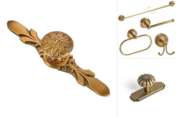 Detailed view of Best Brass Hardware Sets