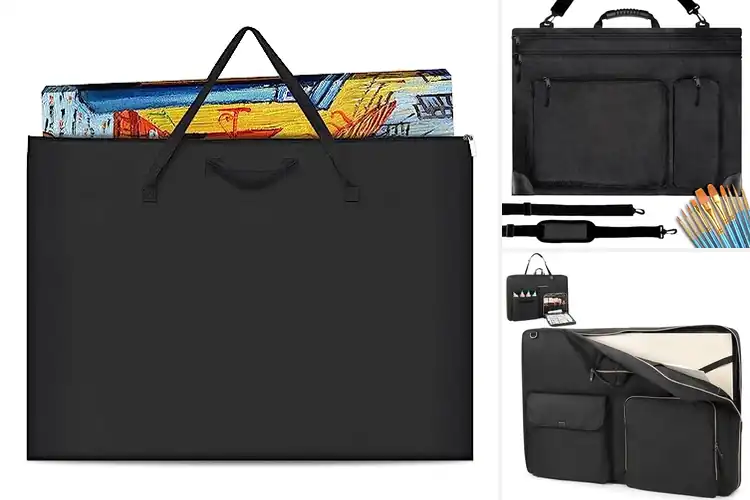 Detailed view of Best Comfortable Carrying Portfolio With Wide Straps