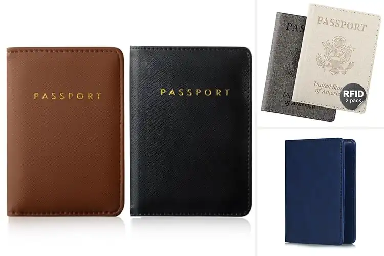 Detailed view of Best Faux Leather Passport Holders