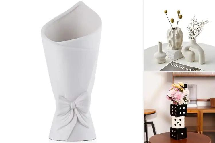 Detailed view of Best Geometric Aesthetic Vases