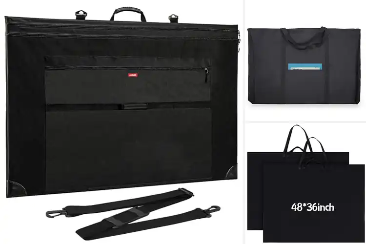 Detailed view of Best Large Art Portfolio Bags for Safe, Easy Art Transport