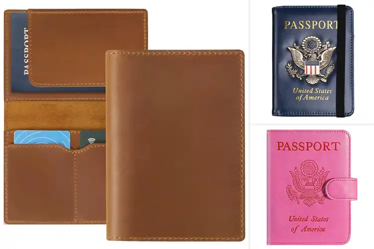 Detailed view of Best Leather Passport Covers