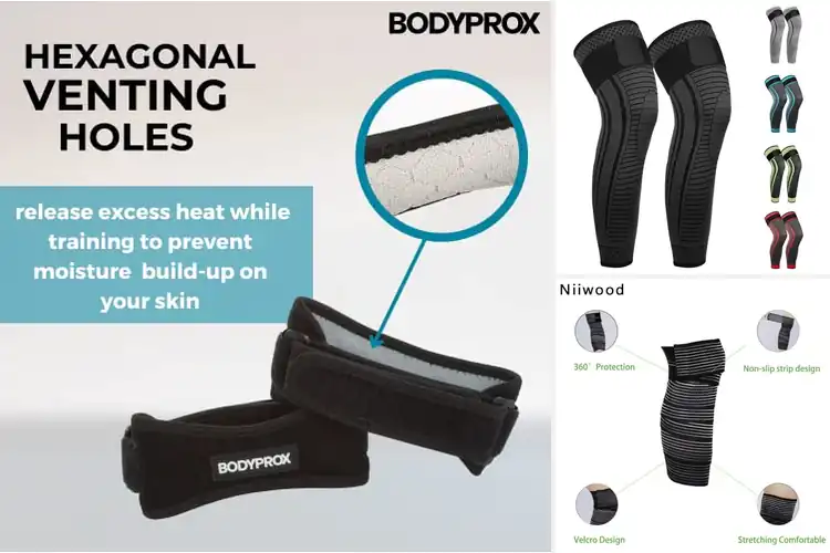 Detailed view of Best Long Knee Support Straps