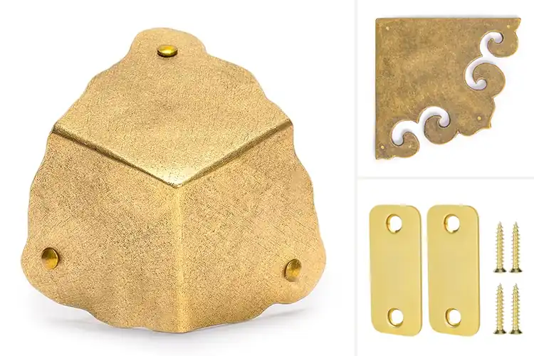 Detailed view of Best Long Lasting Brass Corner Plates