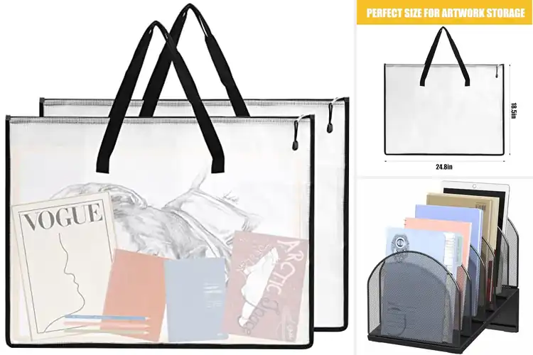 Detailed view of Best Mesh Portfolio Organizers