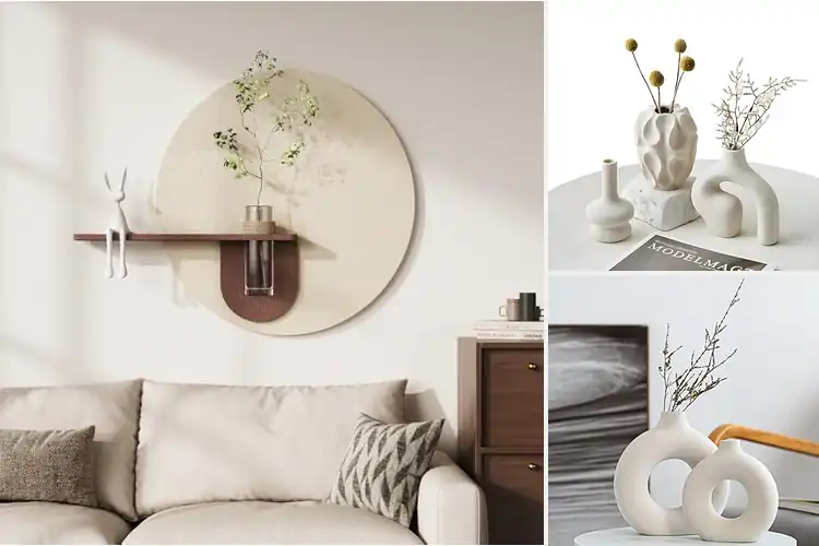 Detailed view of Best Minimalist Geometric Vase Art