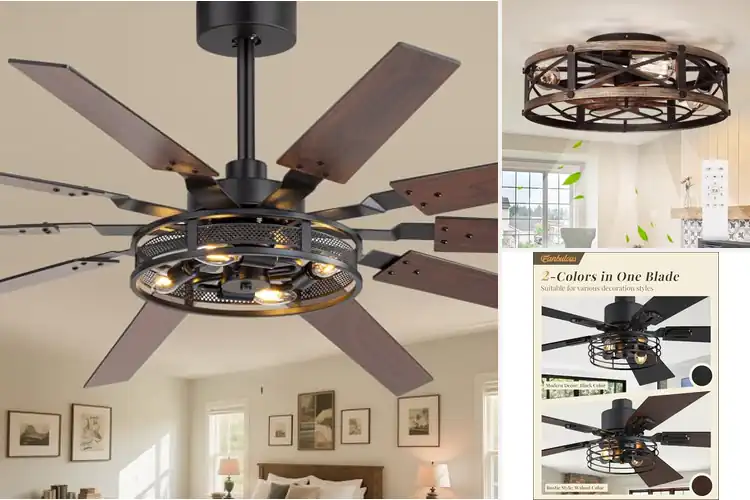 Detailed view of Best Rustic Ceiling Fans