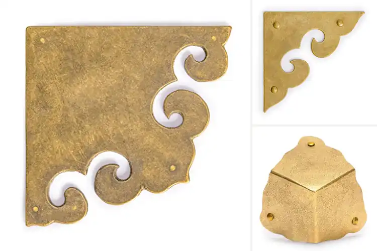 Detailed view of Best Solid Brass Corner Plates