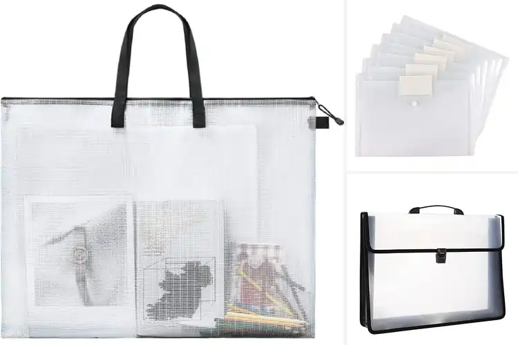Detailed view of Best Transparent Semi-Transparent Portfolio Bags