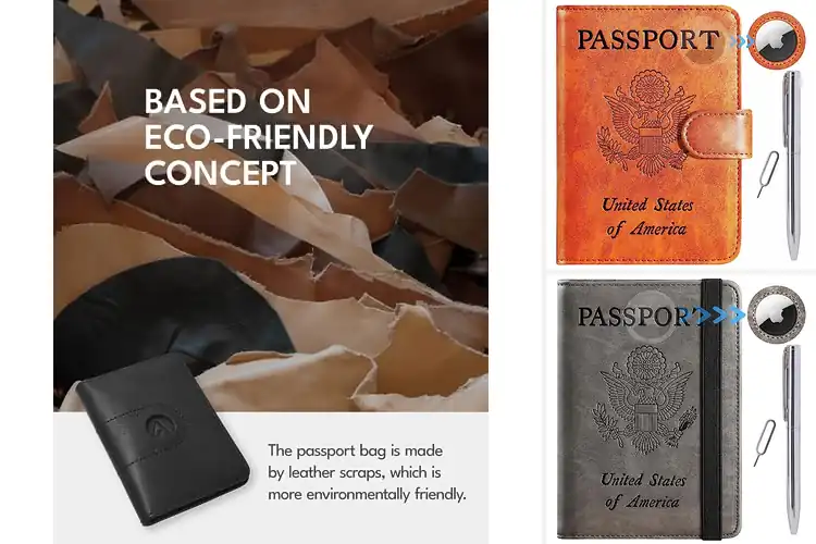 Detailed view of Best Travel Wallets with AirTag Slot