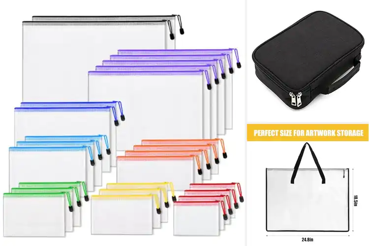 Detailed view of Best Zippered Art Bags
