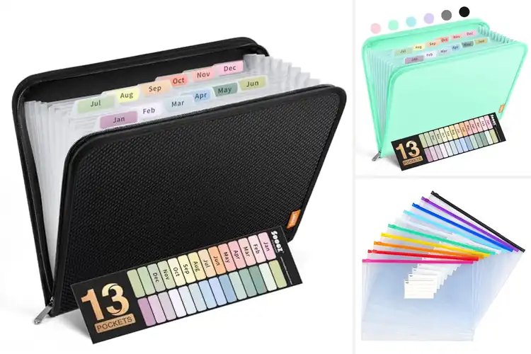 Detailed view of Best Zippered Storage Folders